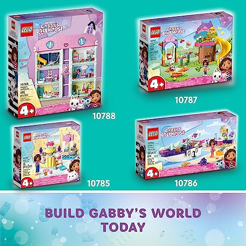 LEGO Gabby's Dollhouse Gabby & Mercat’s Ship & Spa 10786 Building Toy for Fans of The DreamWorks Animation Series, Boat Playset, Beauty Salon and Accessories for Imaginative Play for Kids Ages 4+