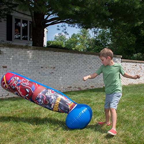 Hedstrom Marvel Spiderman Bop Bag Inflatable Punching Bag, 60 Inch