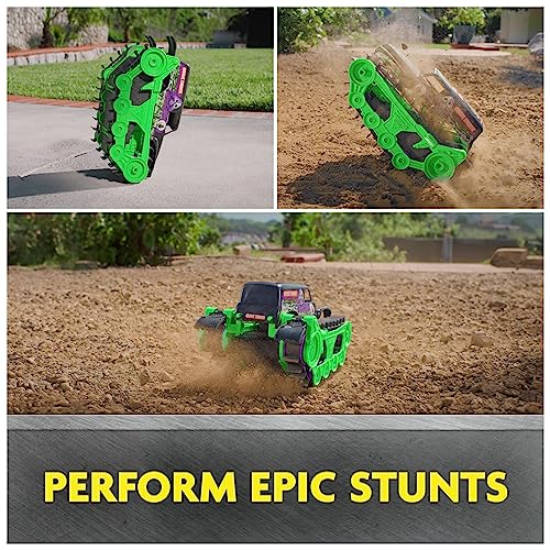 Monster Jam, Official Grave Digger Trax All-Terrain Remote Control Outdoor Vehicle, 1:15 Scale, Kids Toys for Boys and Girls Ages 4-6+