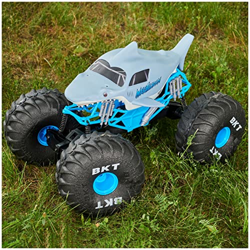 Monster Jam, Official Mega Megalodon All-Terrain Remote Control Monster Truck for Boys and Girls, 1:6 Scale, Kids Toys for Ages 4-6+