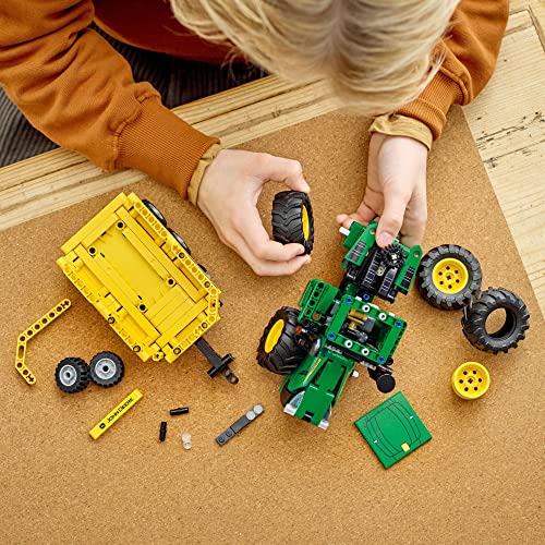 LEGO Technic John Deere 9620R 4WD Tractor 42136 Building Toy Set for Kids, Boys, and Girls Ages 8+ (390 Pieces)