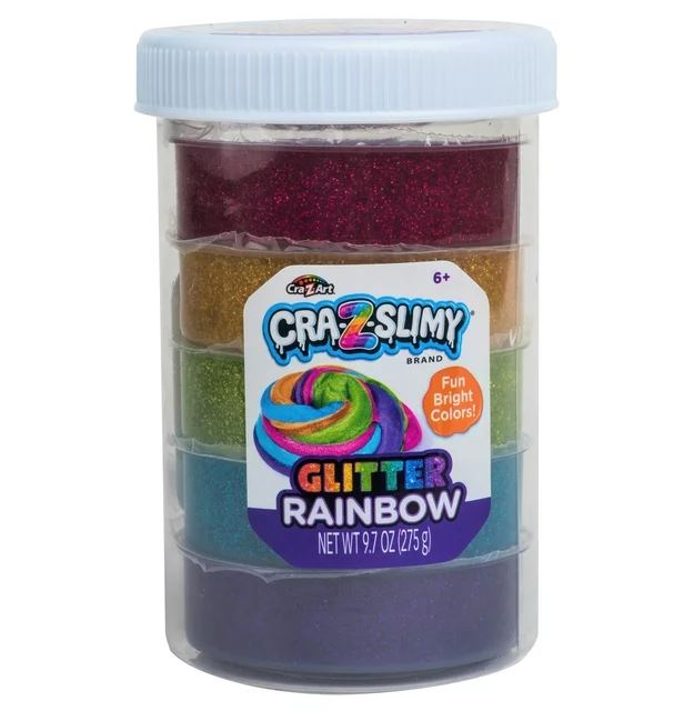 Cra-Z-Art Cra-Z-Slimy Rainbow Glitter Multicolor Slime Jar, Child Ages 6 and up
