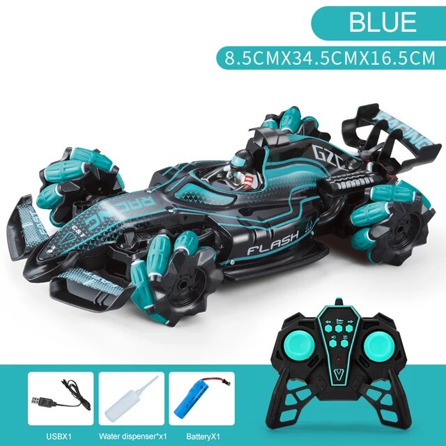 F1 Spray RC Car 2.4G 4WD High-speed Stunt Drift Racing Formula 1 Gesture Remote Control Car Light Music Toys For Children Gifts