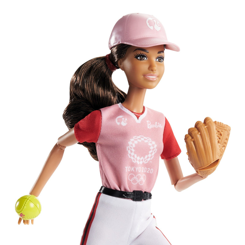 Barbie Olympic Games Tokyo 2020 Softball Doll and Accessories - sctoyswholesale