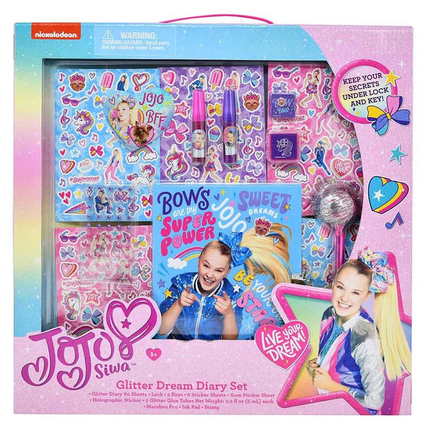 Jojo Siwa Glitter Diary Set in Box - sctoyswholesale