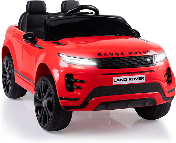 Outdoor Toys – 12V Electric Car with Remote Control – Ride On Cars with Open Doors Suspension Wheels Americas Toys Compatible with Land Rover (Red) - sctoyswholesale