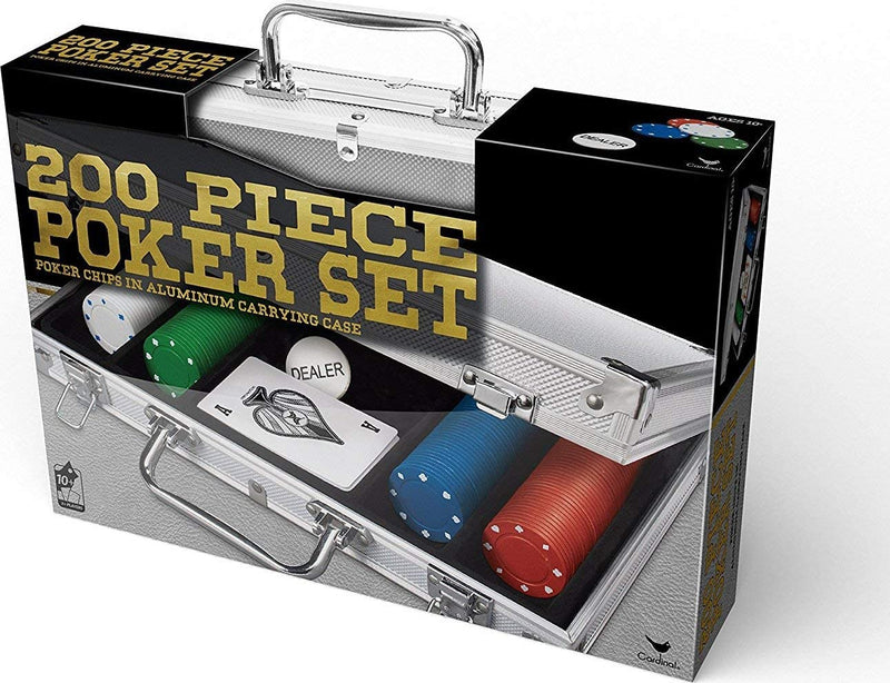 Cardinal Industries 200 pc Poker Set in Aluminum Case (Styles Will Vary) - sctoyswholesale