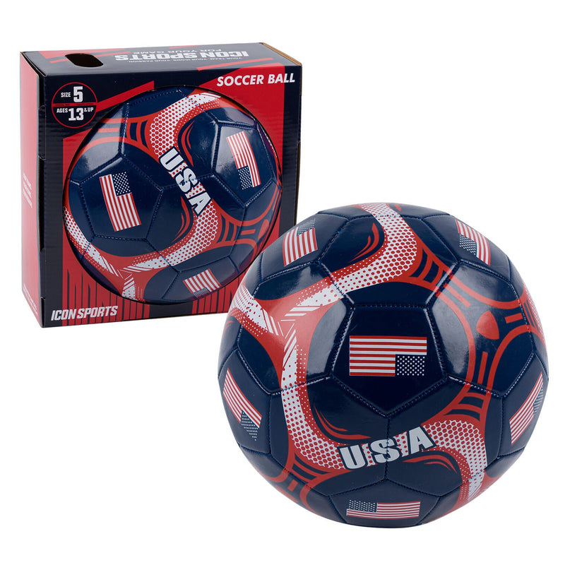 USA Soccer Ball- Size #5- Navy