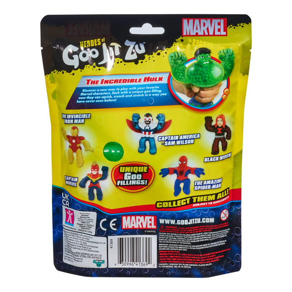 Heroes of Goo Jit Zu Marvel Hero Pack. The Incredible Hulk - Crunchy, 4.5" Tall