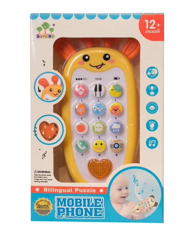 Baby Toys B&B Giraffe Bilingual Kids Mobile Phone