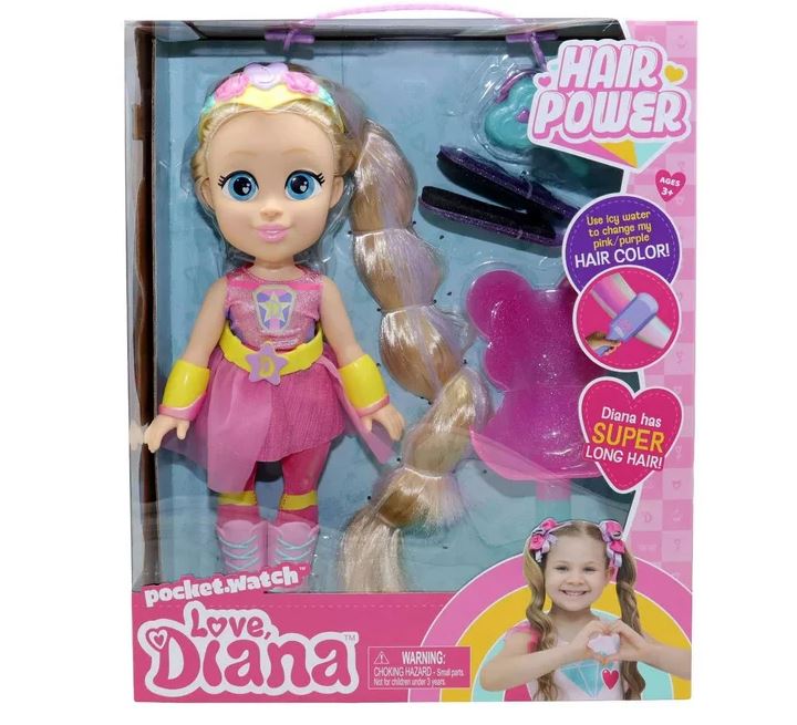 Love, Diana Hair Power Doll Set