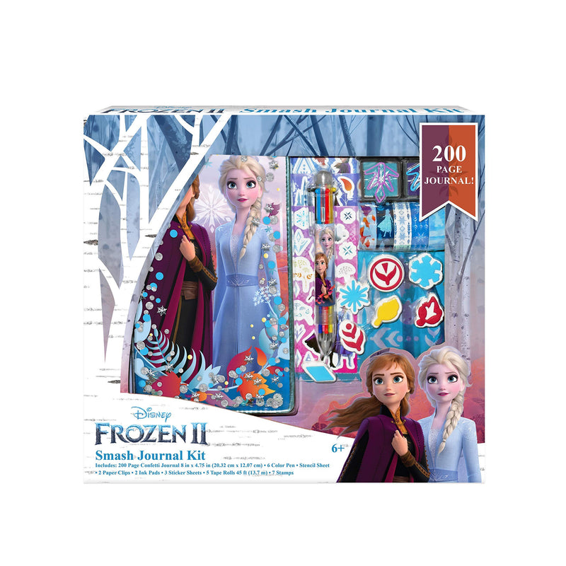 Disney Frozen 2 Journal Elsa and Anna Smash Journal Kit - sctoyswholesale