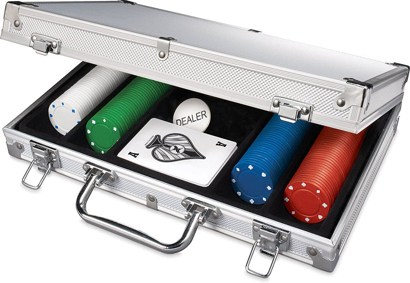 Cardinal Industries 200 pc Poker Set in Aluminum Case (Styles Will Vary) - sctoyswholesale