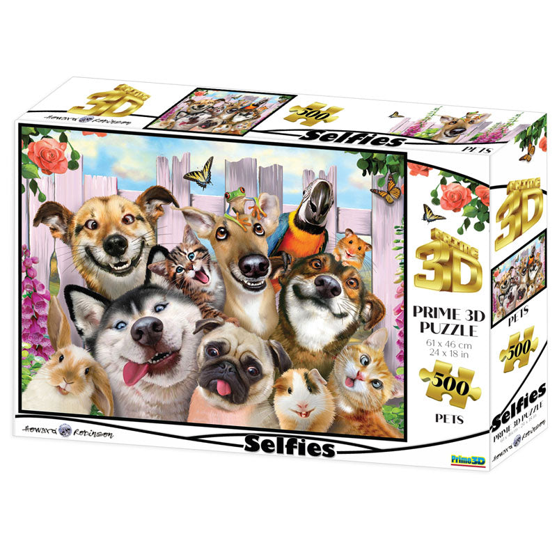 3D Puzzle, Pet Selfie Puzzle (500 piece)