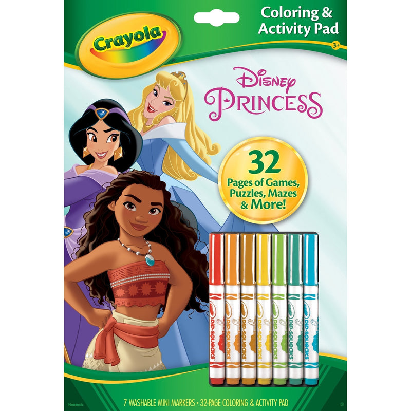 Crayola Disney Princesses  Coloring and Activity Pad with Markers - sctoyswholesale