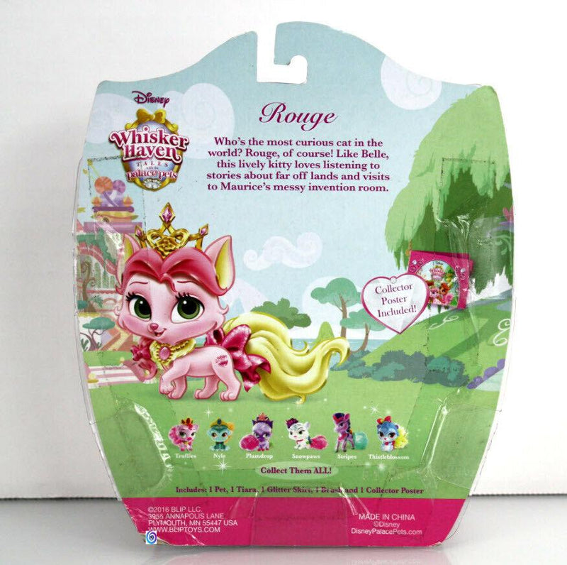 Disney Princess Palace Pets - Glitzy Glitter Friends - Rouge the Kitty with Super Glittery Skirt - sctoyswholesale