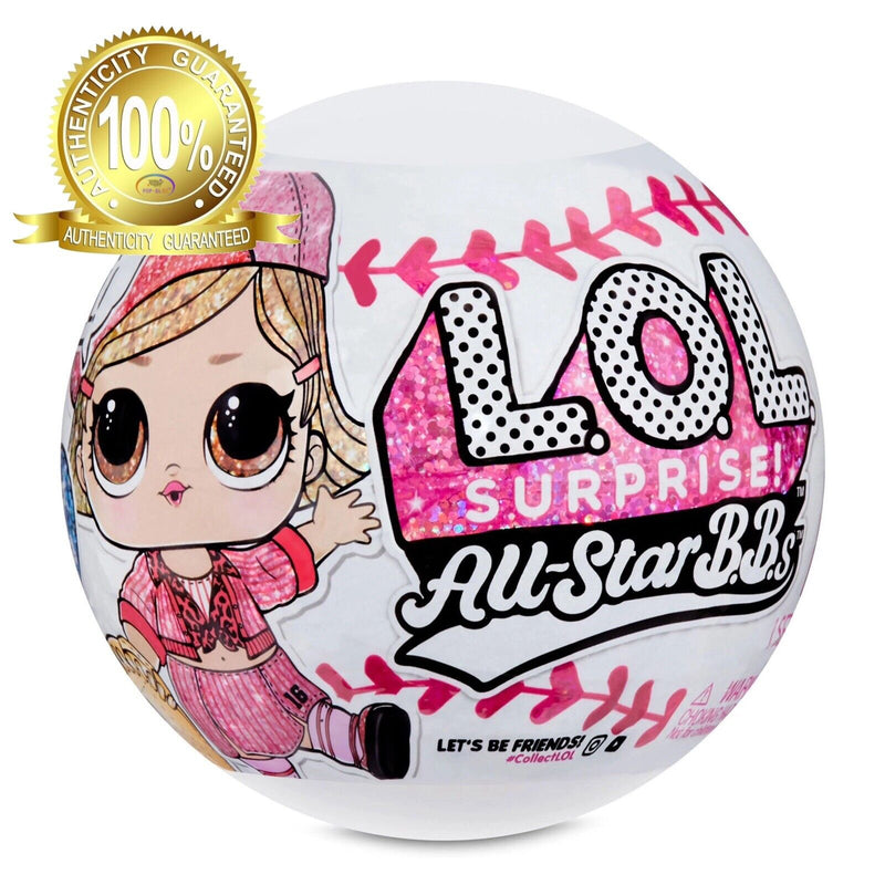 L.O.L. Surprise! All-Star B.B.s Sports Series 1 Baseball Sparkly Dolls with  Surprises