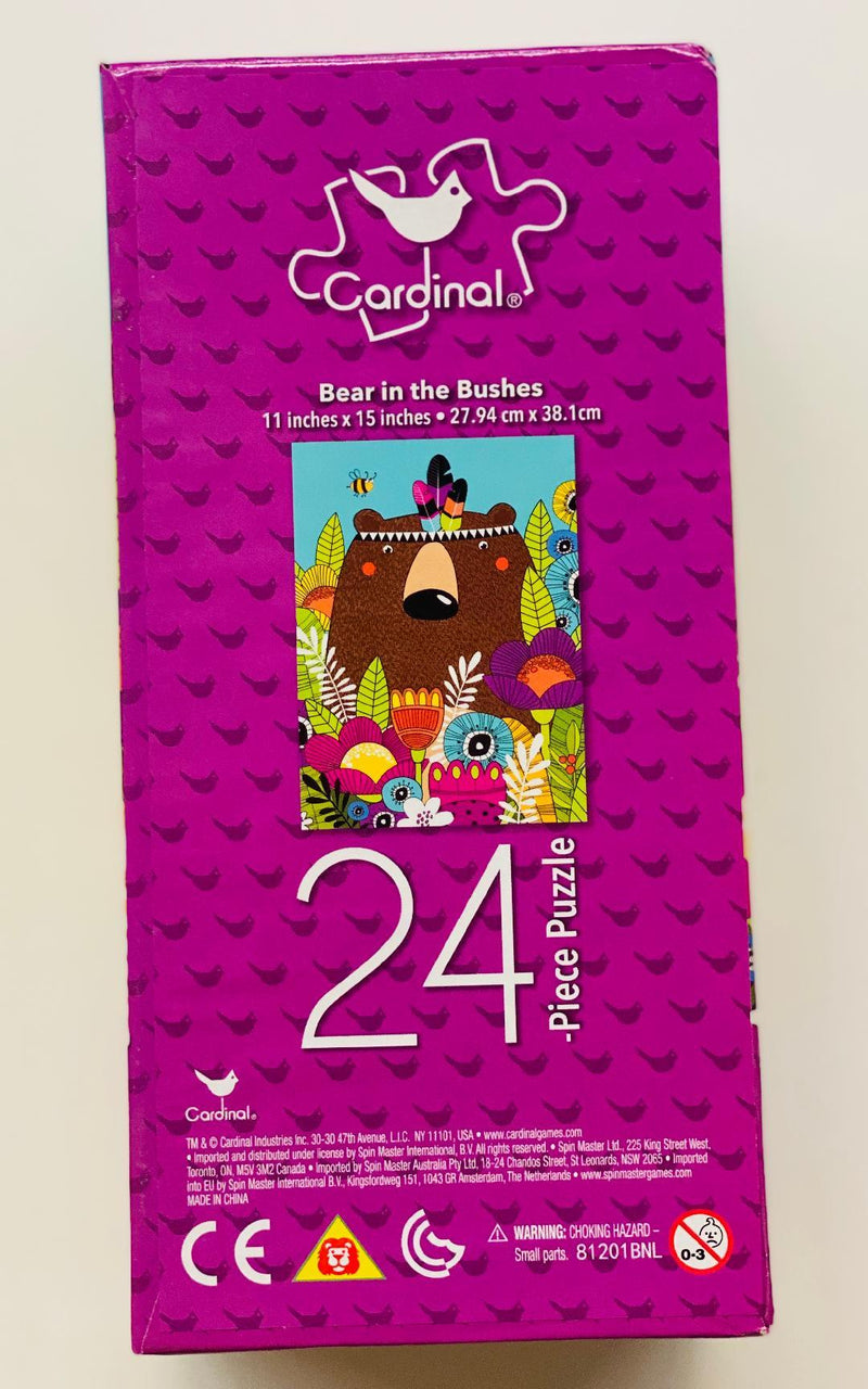 Cardinal 24-Piece Jigsaw Puzzle - Bear in the Bushes - sctoyswholesale